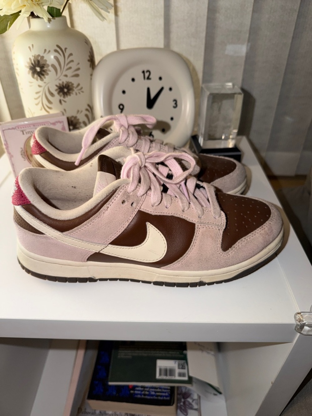 Nike Low-Top Sneakers in Pink, Brown & Cream